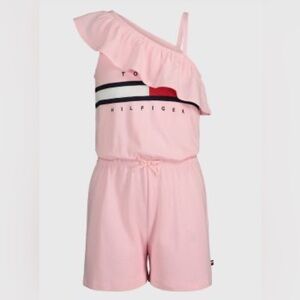 Tommy Hilfiger - One-Shoulder Flag Stripe Logo Romper